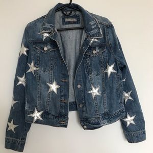 Bagatelle Star Patch Denim Jacket (Bloomingdales)